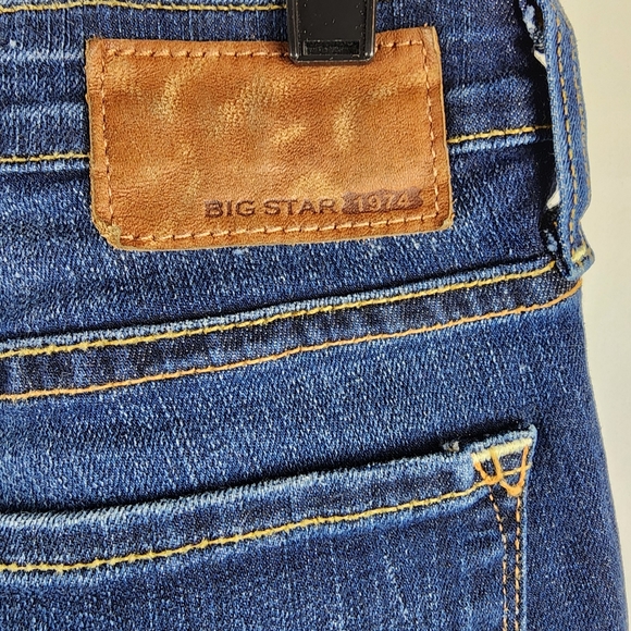 Big Star Remy Boot Jeans Womens Irregular Size 29L Low Rise Denim (29x32) - Picture 10 of 12
